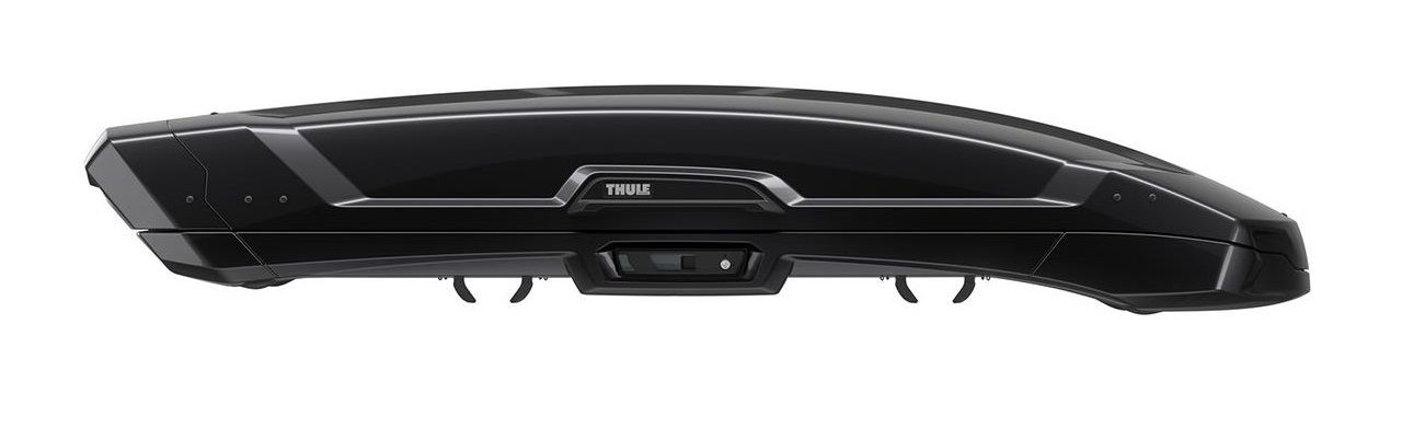 Cutie portbagaj auto THULE Vector M TH613201, volum 360 litri, deschidere dubla, capacitate maxima incarcare 75 Kg, 212 x 88 x 33 cm, negru metalic