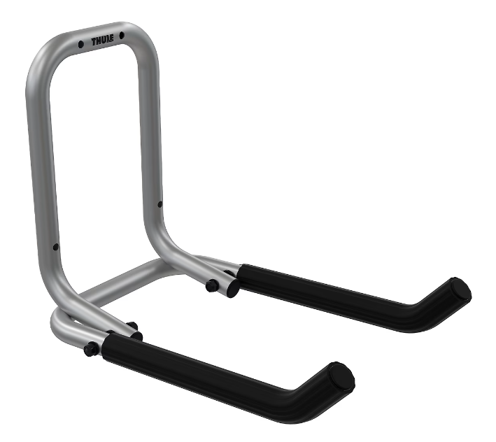 Suport pentru biciclete de perete THULE Wall hanger TH977101, din otel, pliabil, argintiu