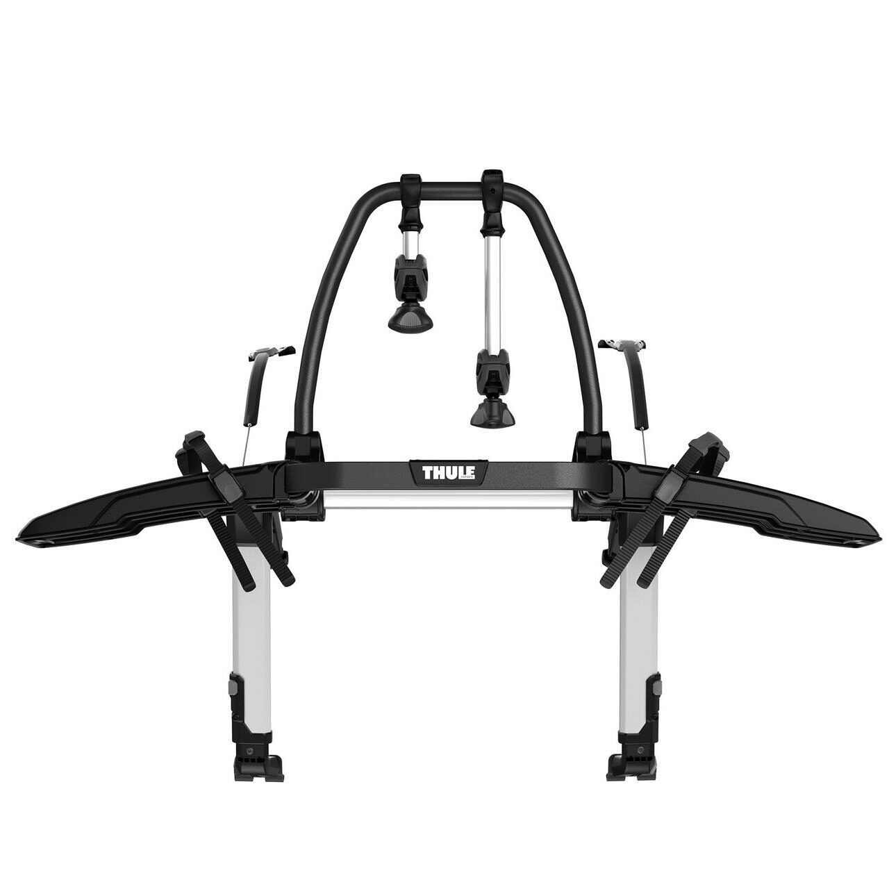 Suport auto pentru 2 biciclete THULE OutWay Platform 993001, din aluminiu, prindere pe haion, pentru TOYOTA Corolla 4D, Sedan, 2019-