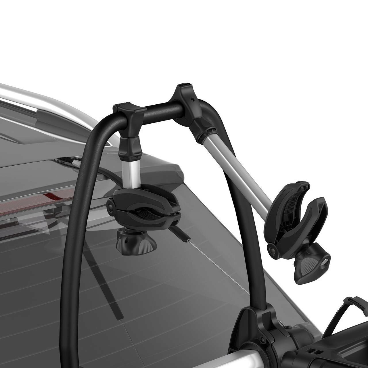 Suport auto pentru 2 biciclete THULE OutWay Platform 993001, din aluminiu, prindere pe haion, pentru TOYOTA Corolla 4D, Sedan, 2019-