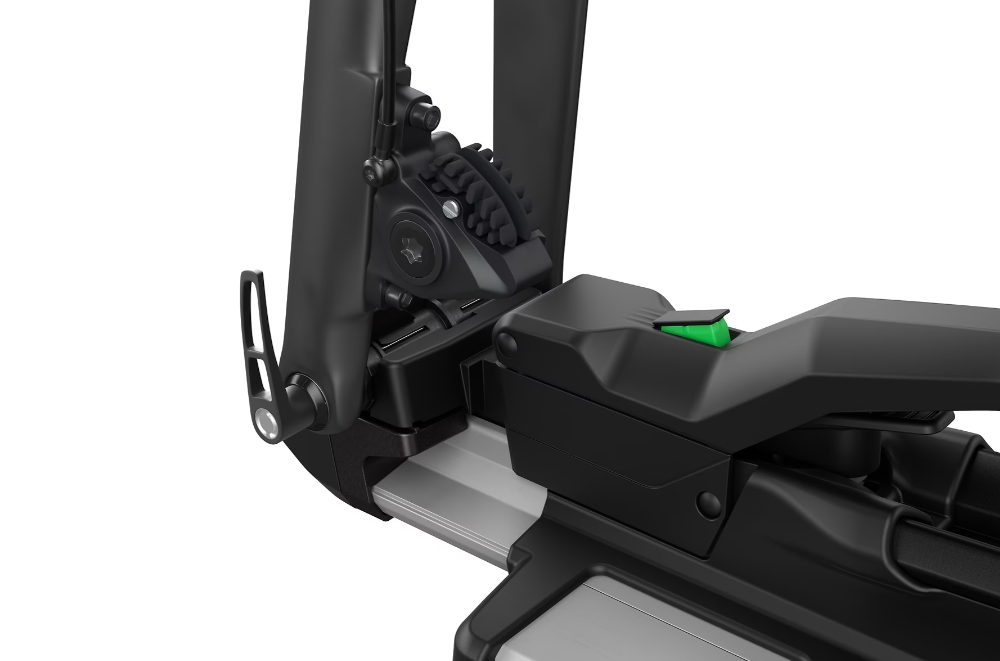 Suport auto pentru bicicleta THULE TopRide 568001, prindere de furca si roata, montare pe bare transversale, negru