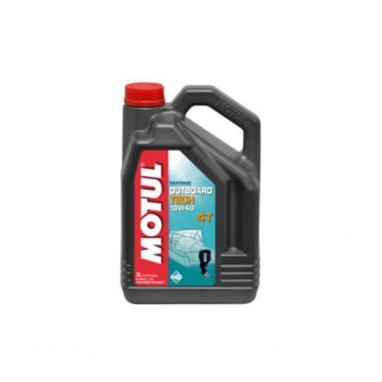 Ulei de motor pentru barci MOTUL Marine Outboard Technosynthetic 4T, vascozitate 10W40, volum 5 litri, sintetic