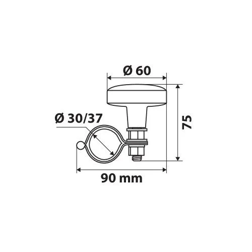 Nuca pentru rotire volan LAMPA Spinny Dot LAM00138, universala, montare rapida, fara gauri