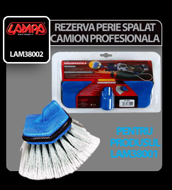 Perie de rezerva pentru spalat camioane LAMPA LAM38002, pentru setul de perie cu maner LAMPA LAM38001