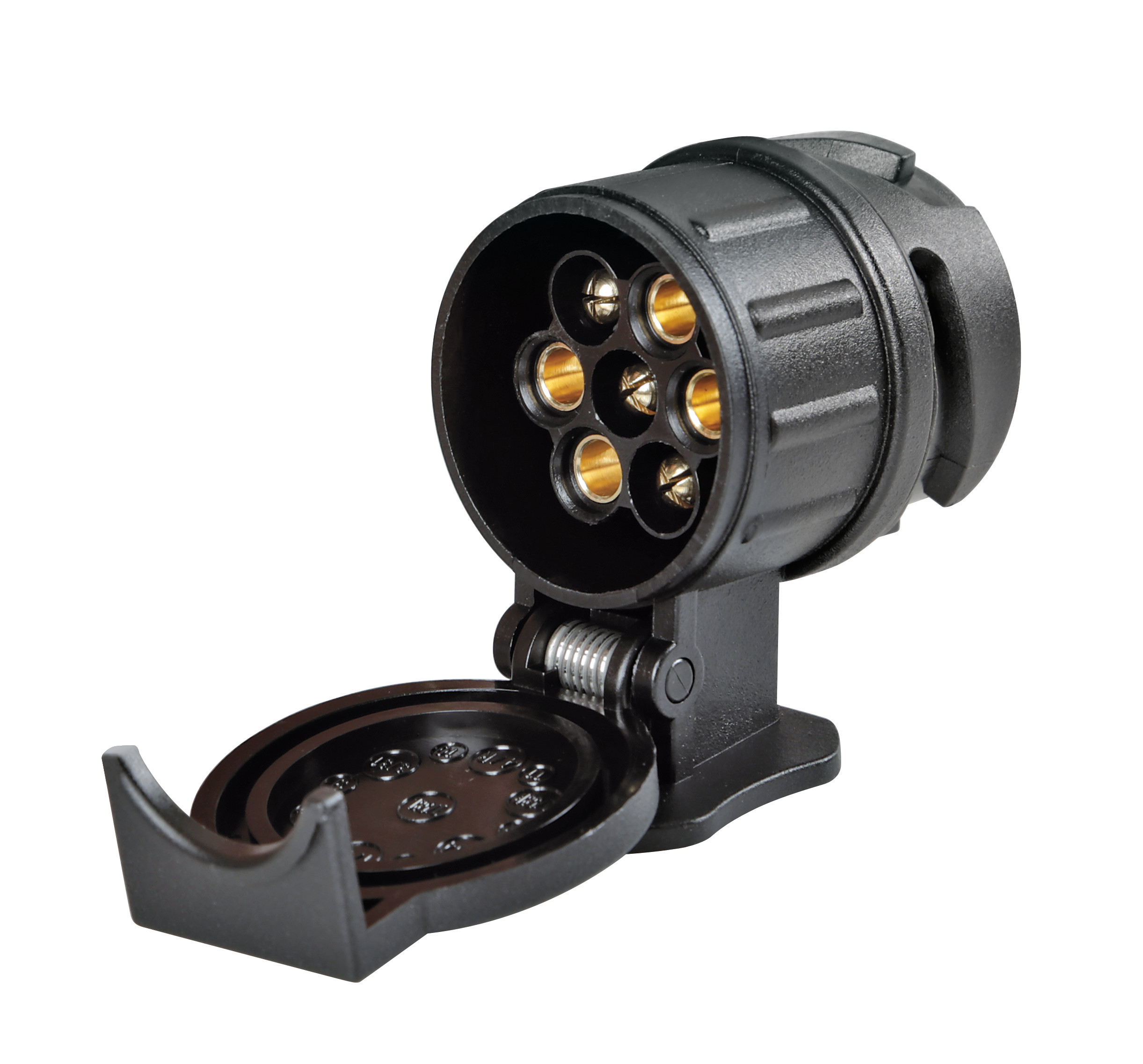 Mini adaptor fisa LAMPA LAM38989, pentru priza remorca, de la 13 poli tata la 7 poli mama