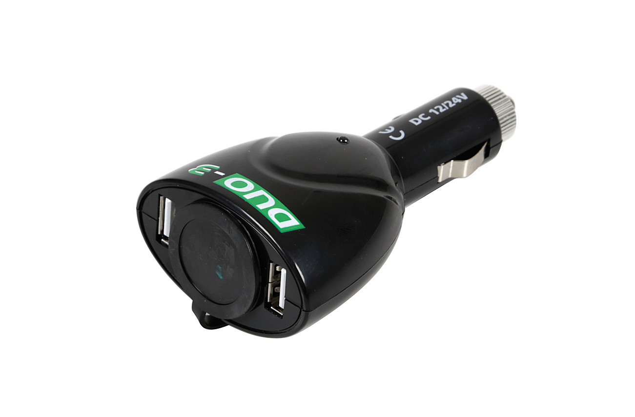Priza bricheta masina LAMPA DUO-3 LAM39047, 12 V, cu 2 prize USB