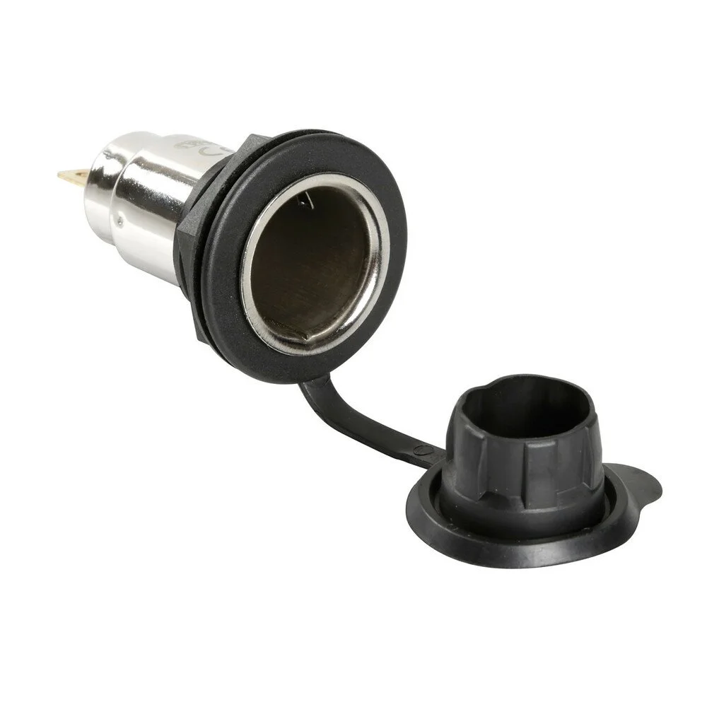 Priza bricheta auto LAMPA LAM39061, mufa standard 22 mm, montare in consola, capac de protectie IP65