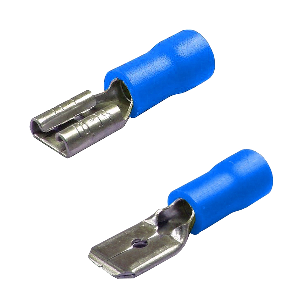 Set 40 papuci electrici LAMPA LAM45052, mama,tata, 6.3 x 0.8 mm, albastru