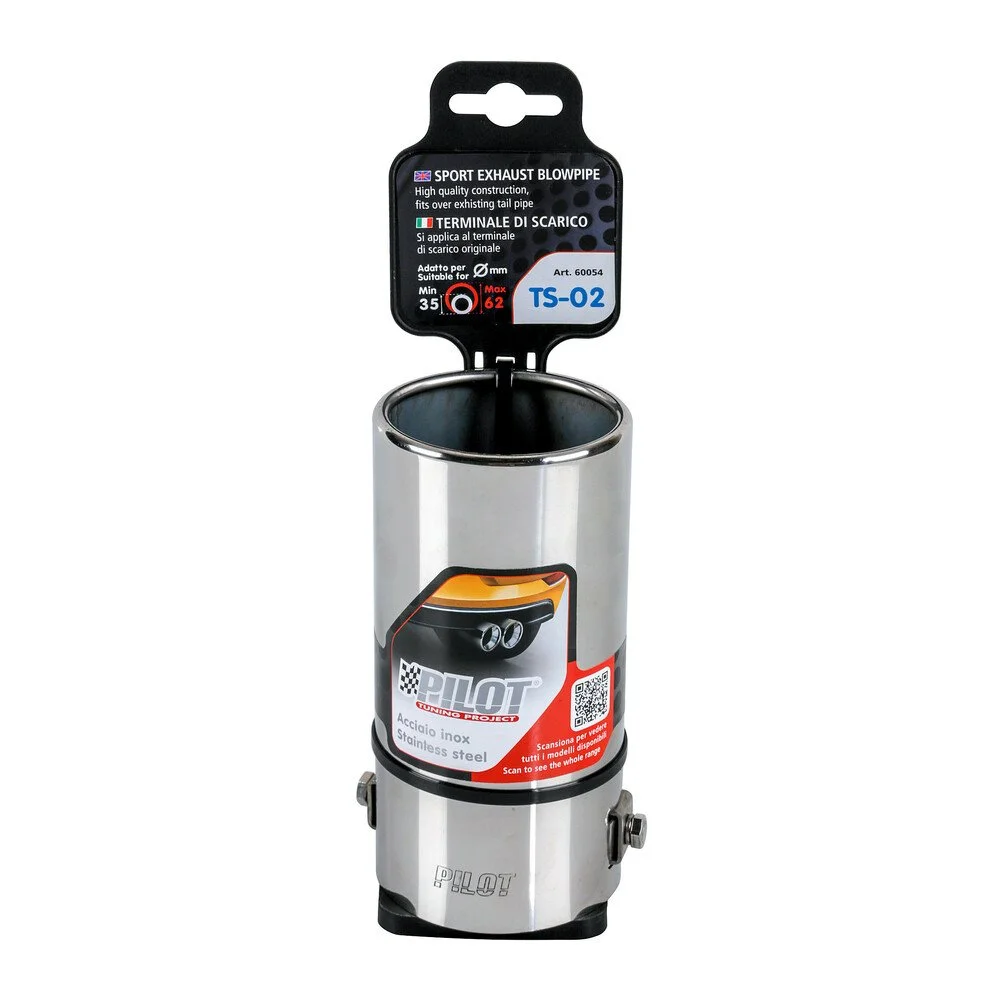 Teava toba de esapament LAMPA TS-02 LAM60054, otel inoxidabil, diametru 35-62 mm