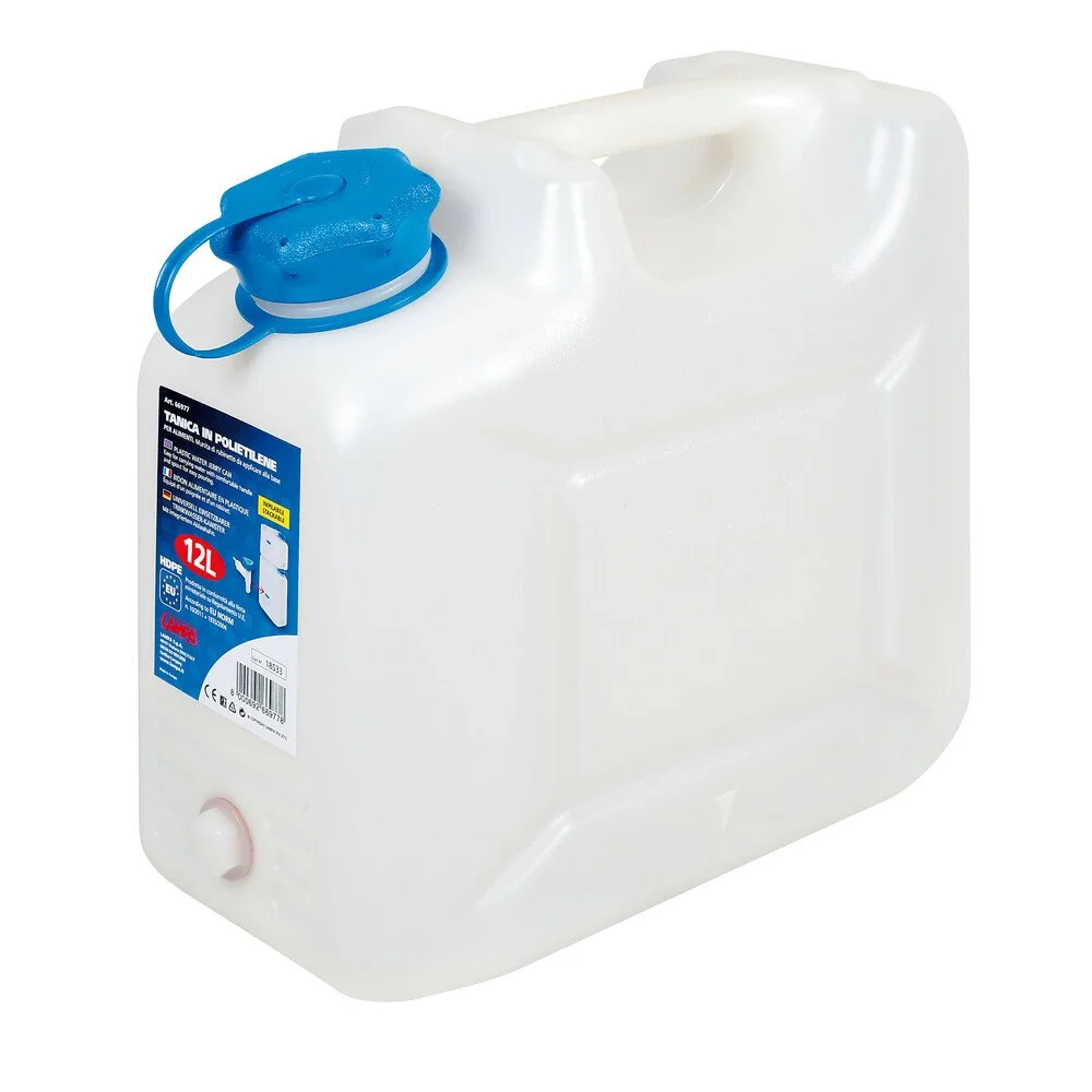 Canistra din poletilena LAMPA LAM66977, capacitate 10 litri, culoare alba