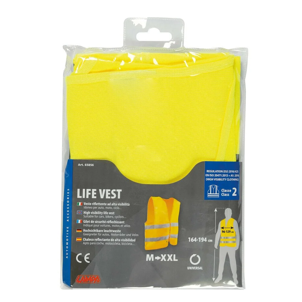 Vesta reflectorizanta galbena LAMPA Life Vest LAM65856, marime universala