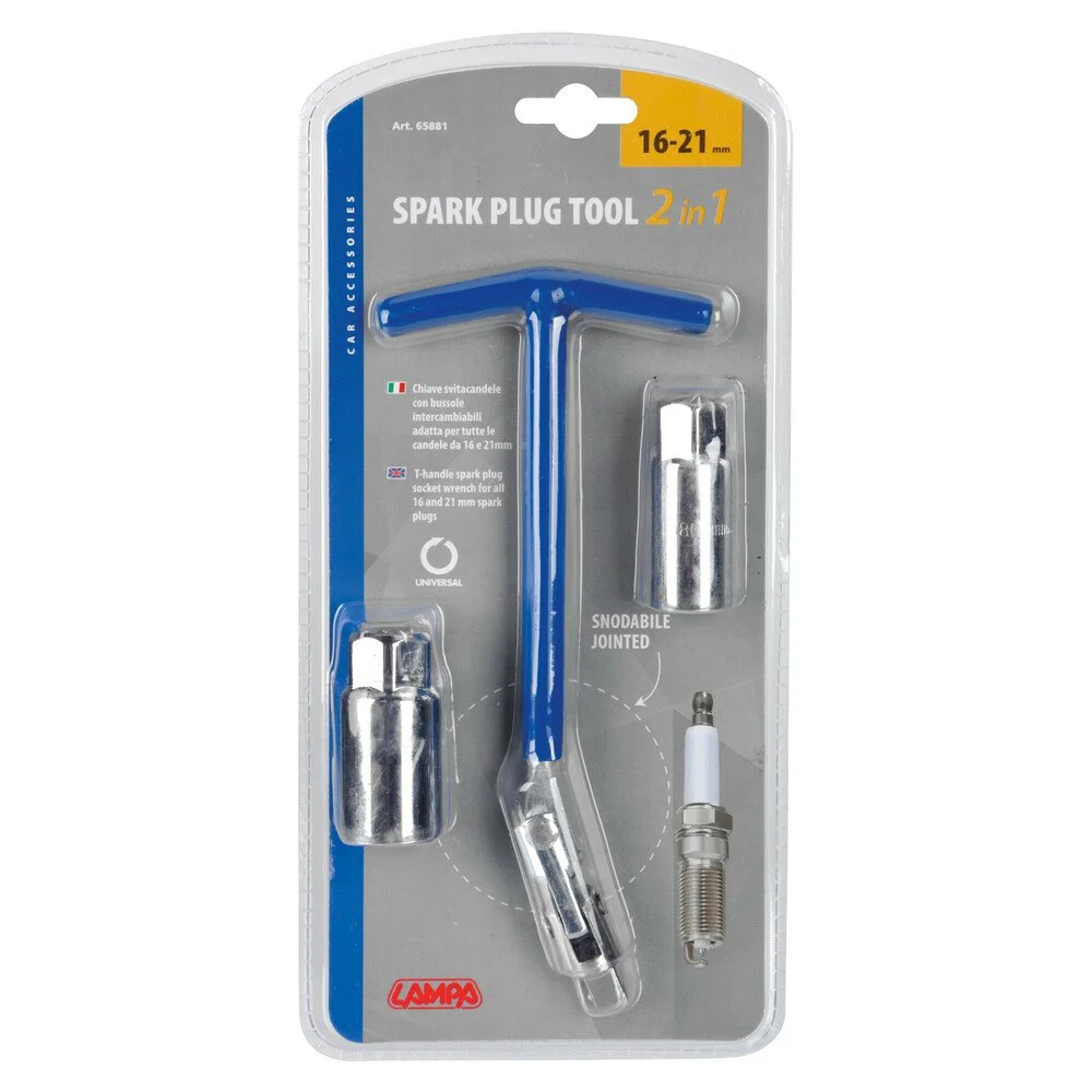 Cheie pentru bujii LAMPA LAM65881, 16 + 21 mm
