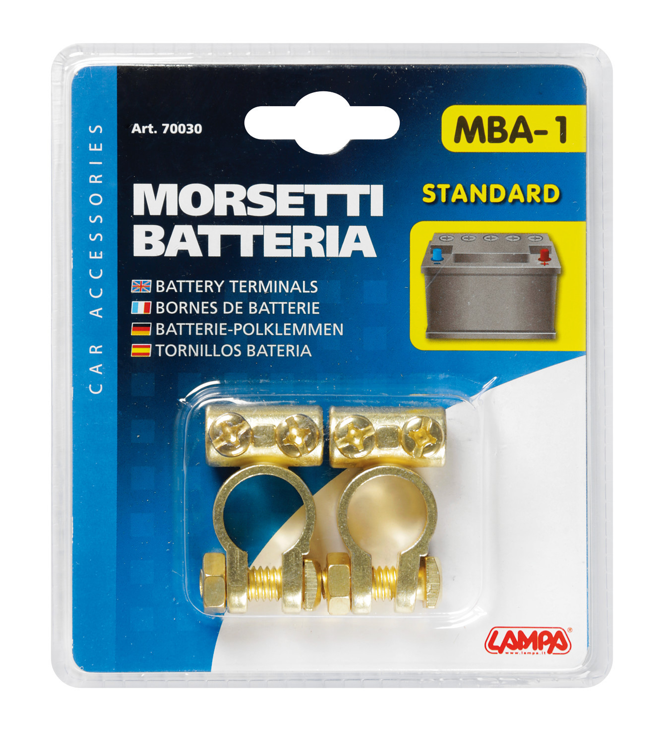 Set 2 borne pentru acumulator standard LAMPA LAM70030