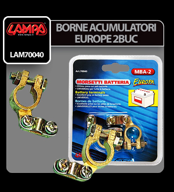 Set 2 borne pentru acumulator LAMPA Europe Type LAM70040