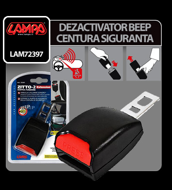 Dezactivator sunet centura siguranta LAMPA Zitto-2 LAM72397, negru
