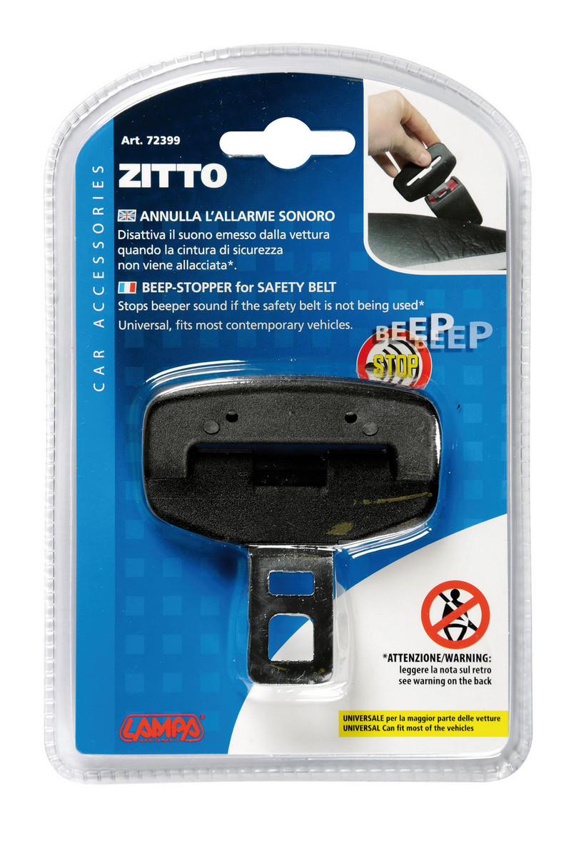 Dezactivator sunet centura siguranta LAMPA Zitto LAM72399, negru