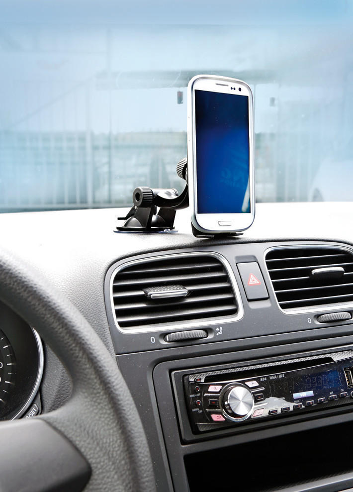 Suport auto pentru telefon LAMPA High Grip 1 LAM72508, suprafata anti alunecare, cu ventuza, negru