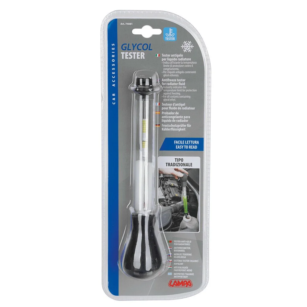 Tester pentru antigel LAMPA Glycol Ehtyl Tester LAM74081, pentru lichidele de racire care contin glicol etil