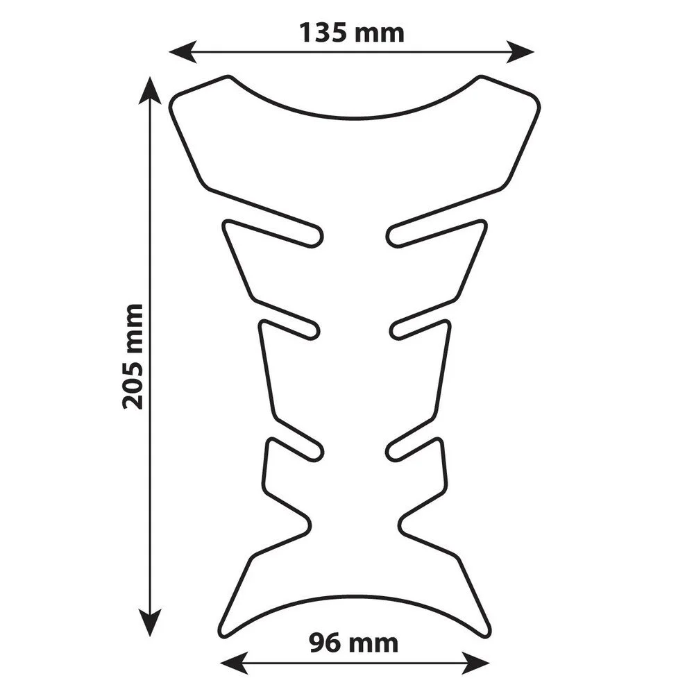 Sticker pad pentru rezervor moto LAMPA Pro Tank 1 LAM90094, negru, protectie zgarieturi, rezistent la apa si UV
