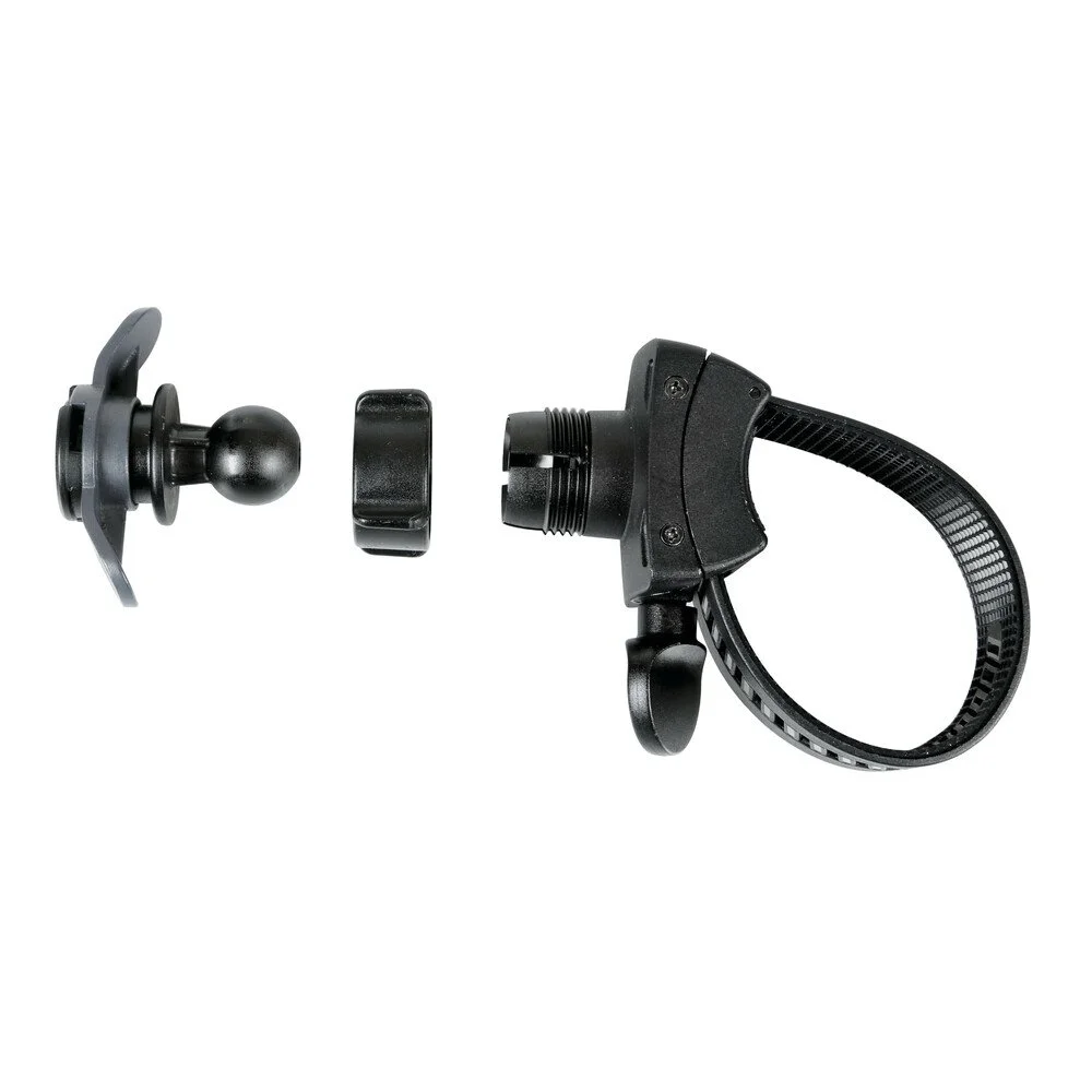 Adaptor universal pentru suport moto telefon mobil LAMPA Optiline LAM90437, negru, pentru fixare pe ghidon cu diametru 15 - 40 mm