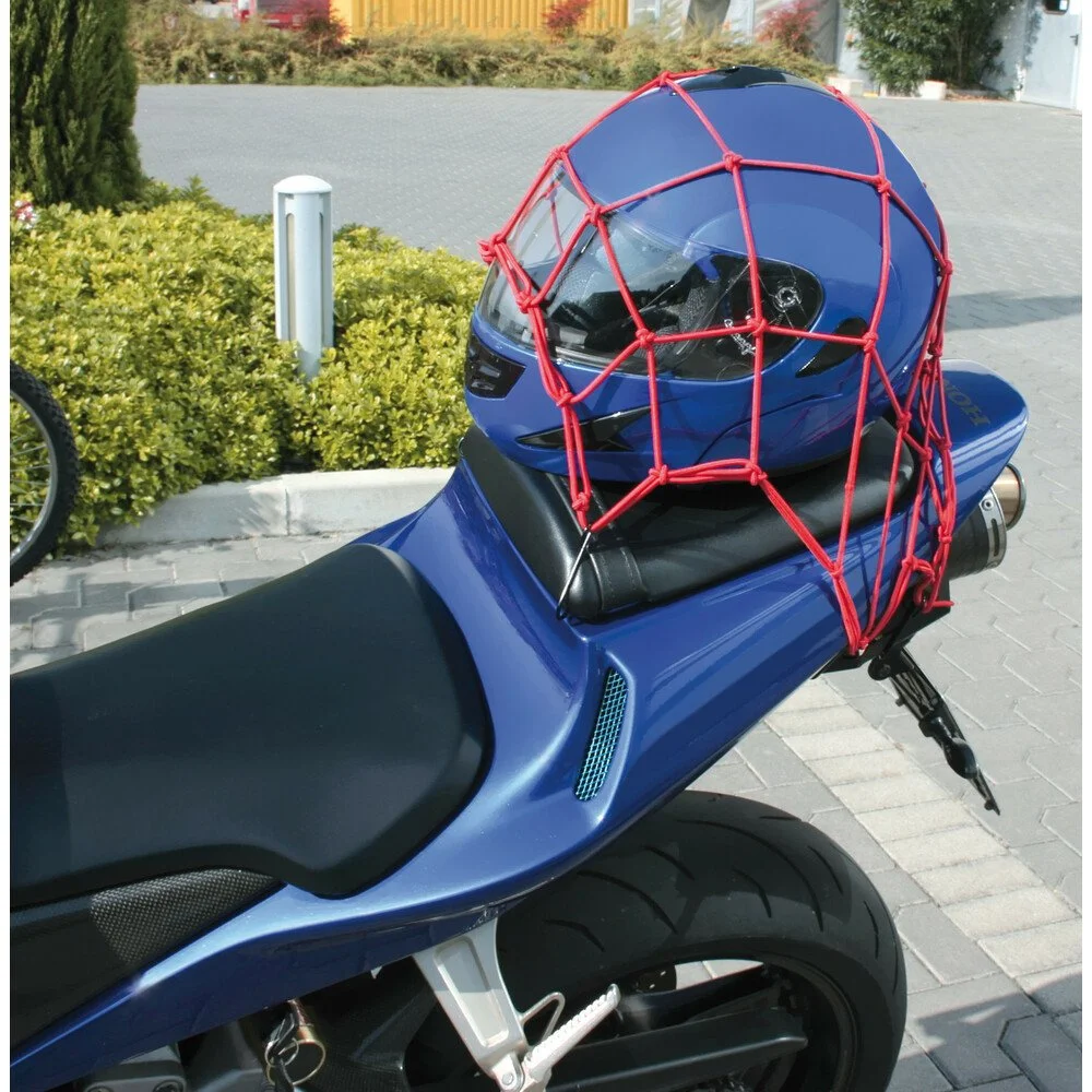 Plasa elastica multifunctionala moto LAMPA LAM90500, anti-tragere, cu sase carlige, 42 x 42 cm