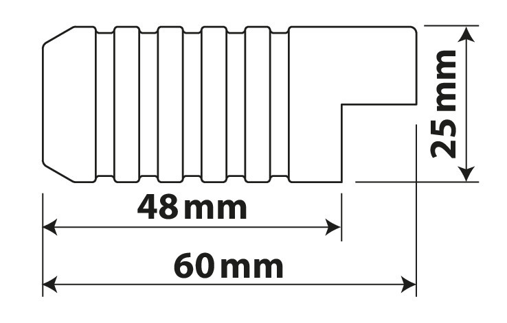 Husa de silicon pentru schimbator viteze motocicleta LAMPA LAM91269, lungime 60 mm, diametru 25 mm, negru
