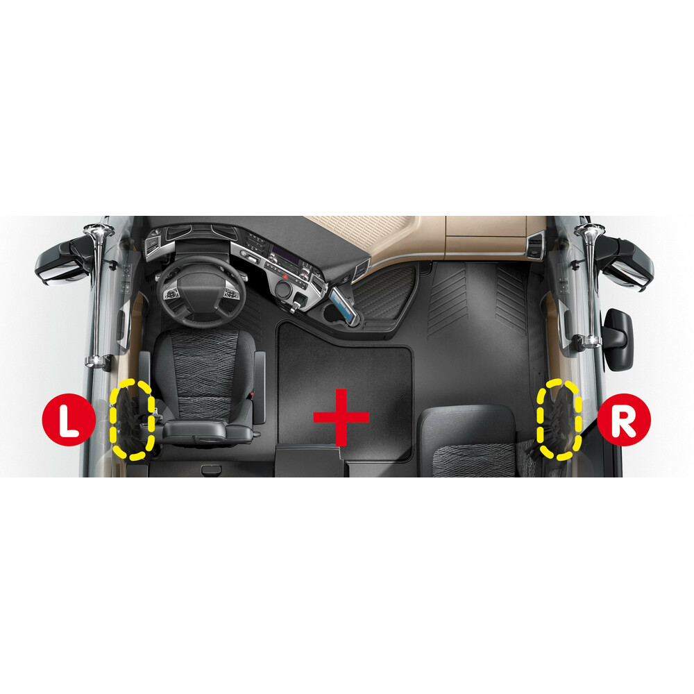 Sistem de blocare usi camion, din interior, LAMPA LAM97988, 2 bucati, pentru Man TGA, 03/99-05/10, TGS, TGX, 09/07-08/14