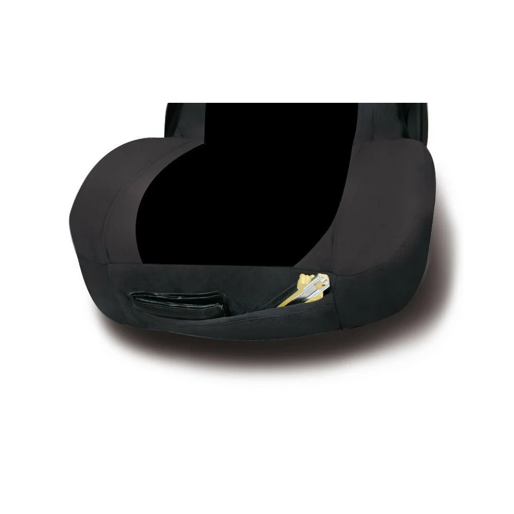 Husa pentru scaun camion, universala, LAMPA LAM97996, cu buzunare, negru-albastru