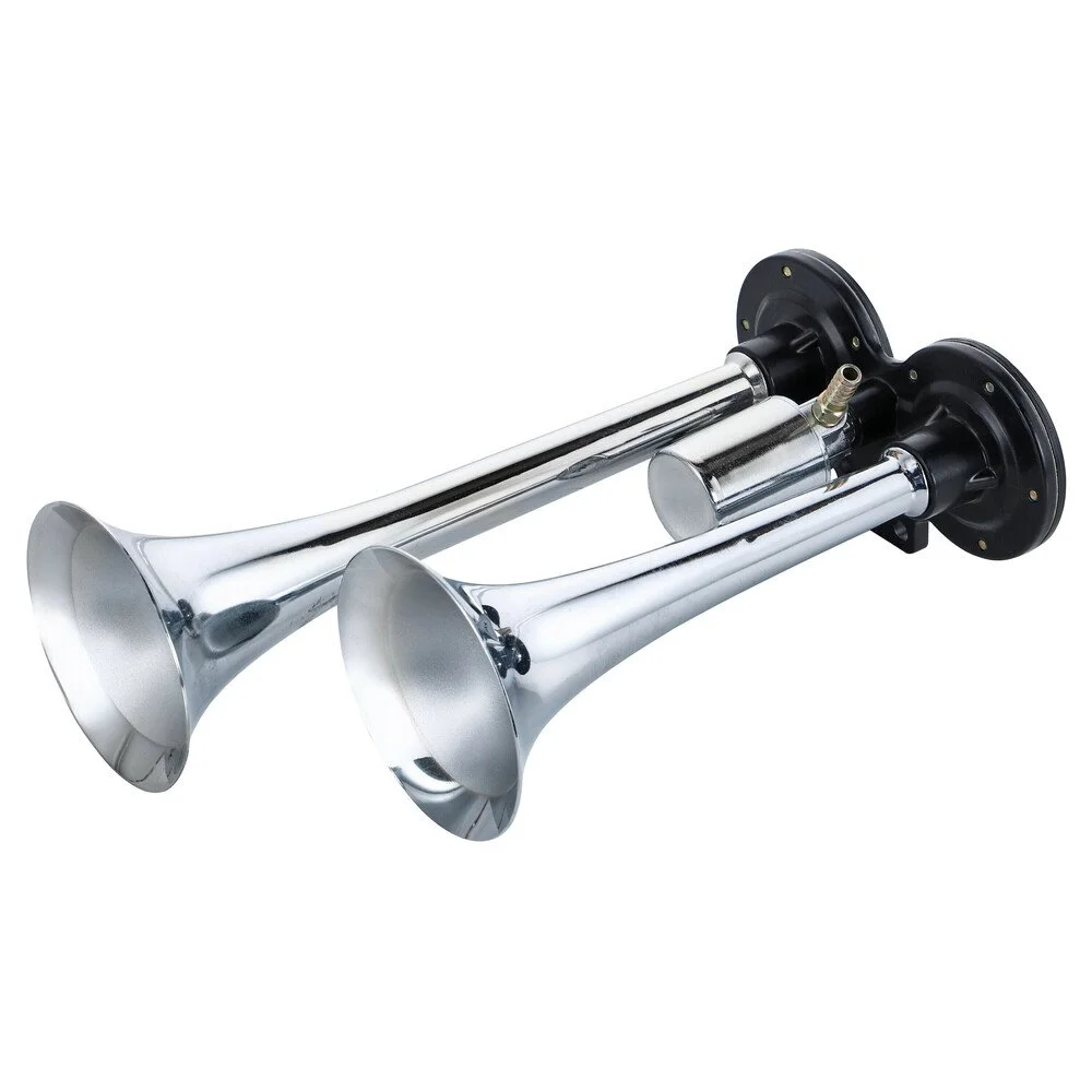 Claxon electropneumatic pentru camion LAMPA Twin Horn Kit LAM98662, alimentare 24V, putere acustica 118 dB