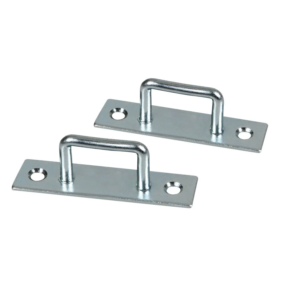 Set 2 inele de ancorare dreptunghiulare LAMPA LAM98701, lungime 60 mm, latime 15 mm, otel