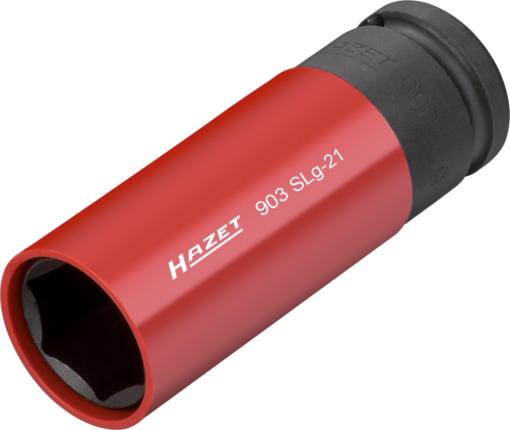 Cheie tubulara de impact HAZET HZ903SLG-21, lungime 85 mm, deschidere 21 mm, antrenor patrat 1/2 inch