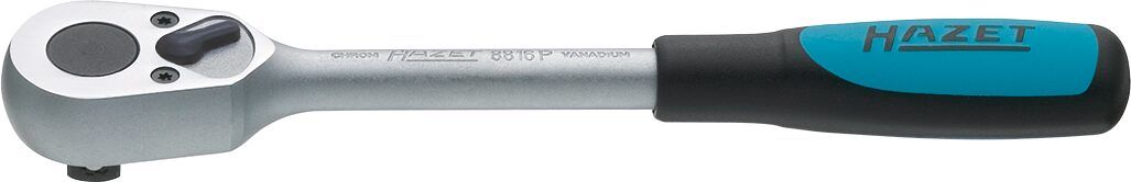 Cheie cu clichet HAZET HZ8816P, antrenor patrat 3/8 inch, lungime 199 mm, otel crom vanadiu