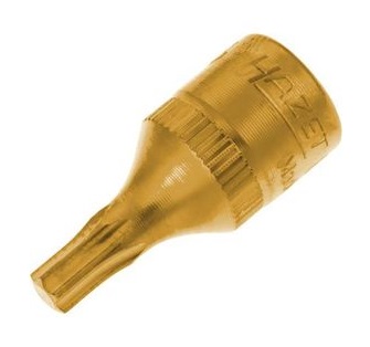 Cap cheie tubulara HAZET HZ8502-T25, profil Torx T25, lungime 28 mm, antrenor patrat 1/4 inch, otel crom vanadiu