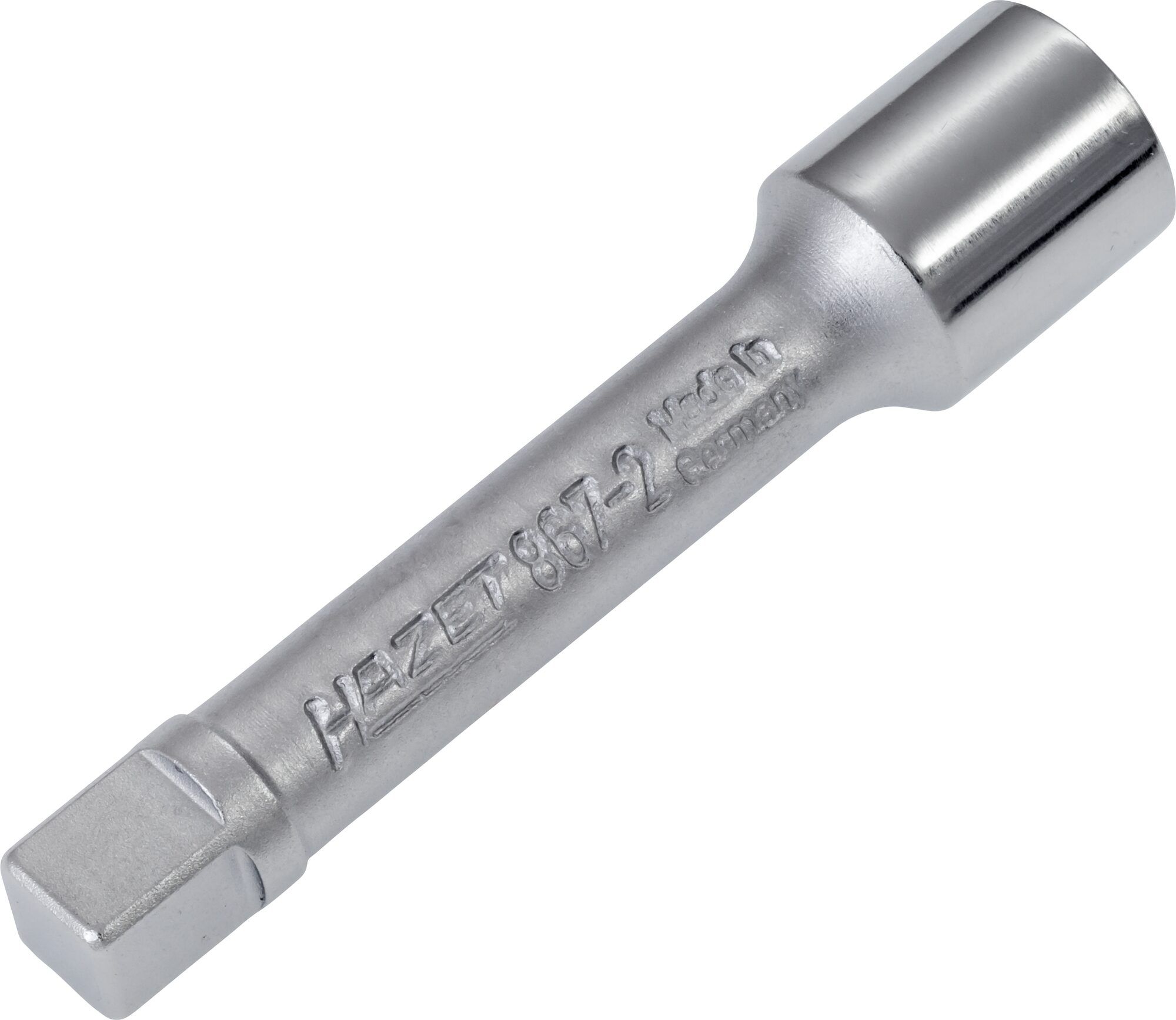 Prelungitor pentru cheie tubulara HAZET HZ867-2, lungime 55 mm, antrenor patrat 1/4 inch, otel crom vanadiu