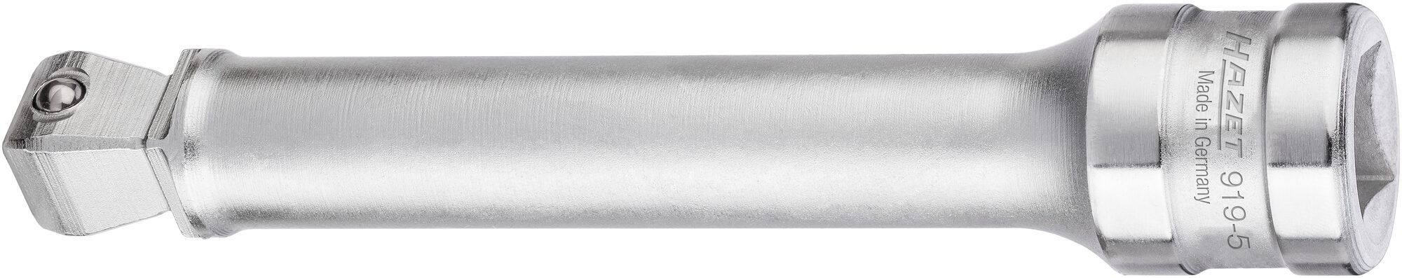 Prelungitor pentru cheie tubulara HAZET HZ919-5, lungime 123 mm, antrenor patrat 1/2 inch, otel crom vanadiu