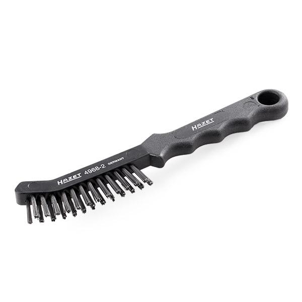 Perie de sarma HAZET HZ4968-2, lungime 225 mm, maner negru, potrivit pentru curatire etrier