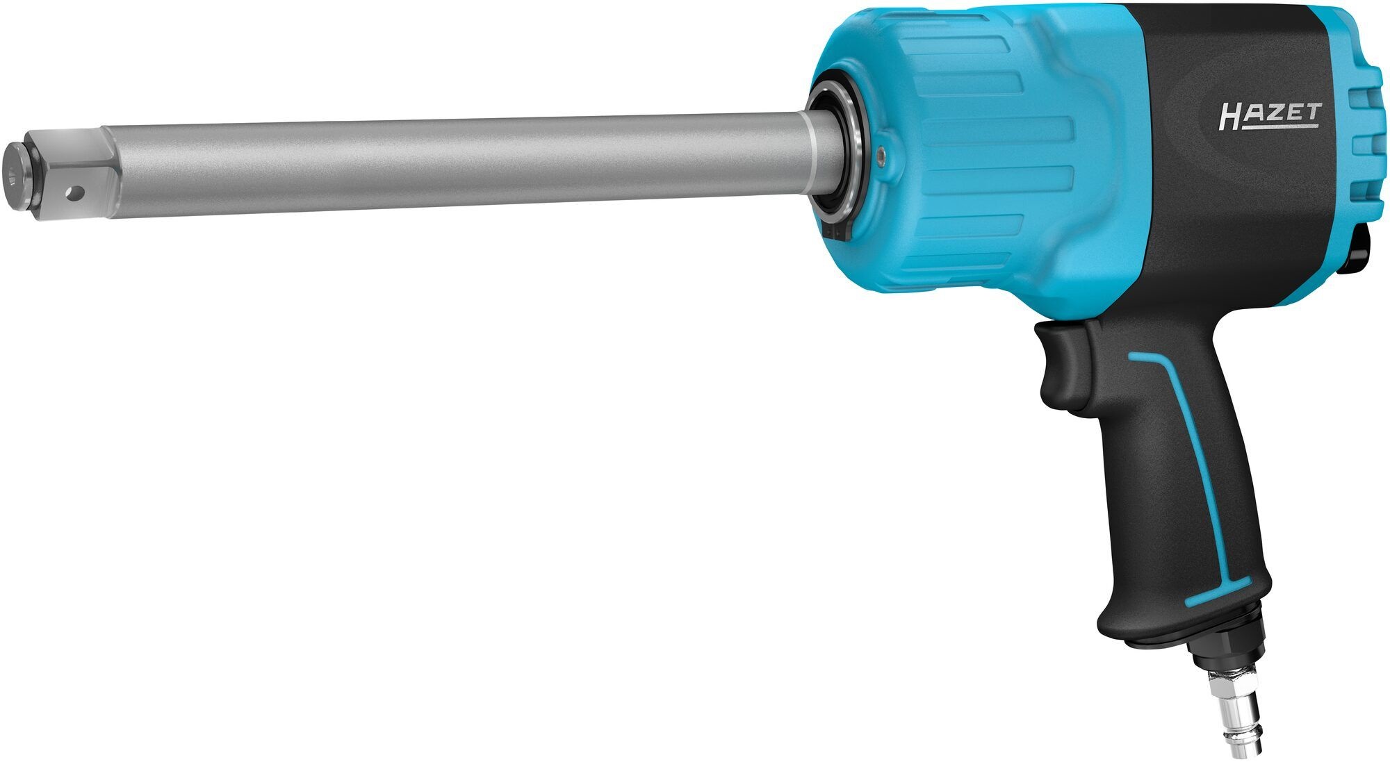 Masina pneumatica de insurubat cu percutie HAZET HZ9014LGTT, antrenor patrat 1 inch, cuplu maxim 1762 Nm, presiune de actionare 6.3 bar