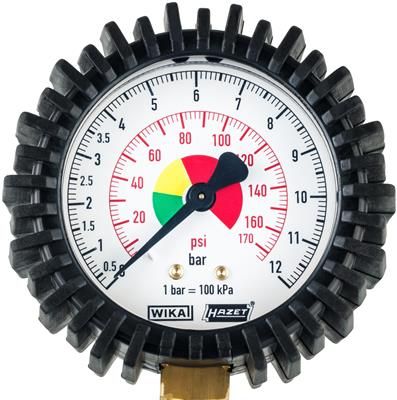 Pistol pneumatic pentru umflat roti HAZET HZ9041-1, presiune actionare 6.3 bar, cu manometru
