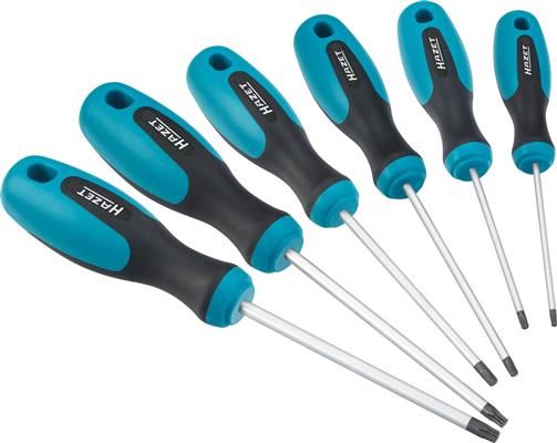Set 6 surubelnite HAZET HZ810T/6, profil torx, T10, T15, T20, T25, T27, T30, suport de plastic