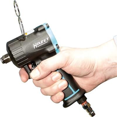 Cheie pneumatica HAZET HZ9012M, antrenor patrat 1/2 inch, presiune de actionare 6.3 bar, cuplu strangere maxim 678 Nm, turatie 10000 rpm