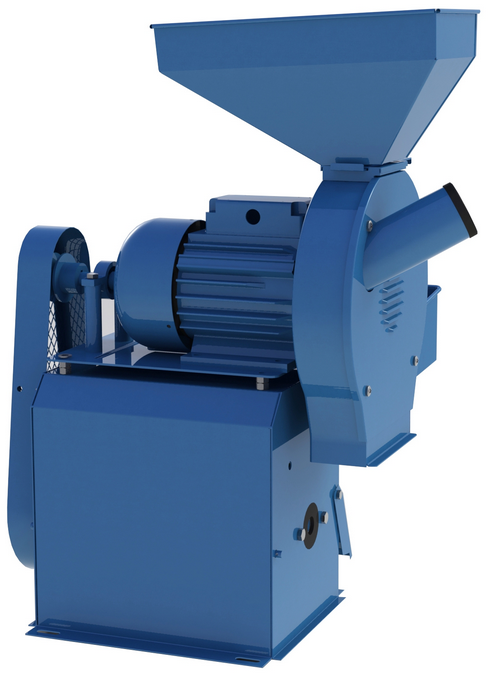 Moara electrica de cereale si stiuleti cu batoza de porumb TEMP 2.5 Kw, 3000 rpm, 500 kg/h