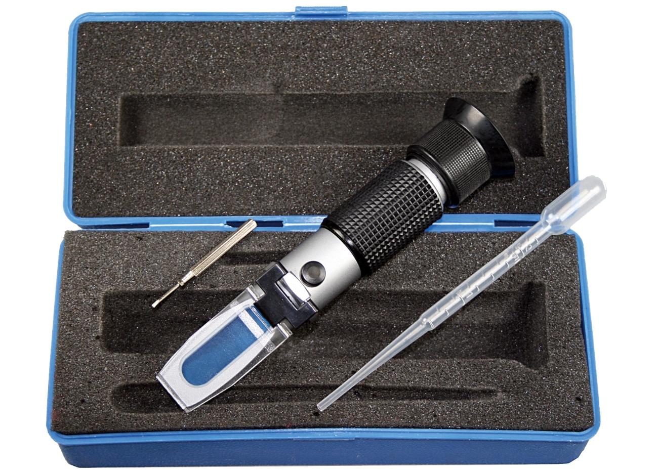 Refractometru SW-Stahl SW21550L, tester antigel, aparat masurat aciditate baterie, cutie depozitare si transport