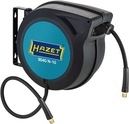 Tambur furtun HAZET HZ9040N-10, lungime furtun 15 metri, diametru furtun 10 mm, presiune maxima 20 bar, montare pe perete