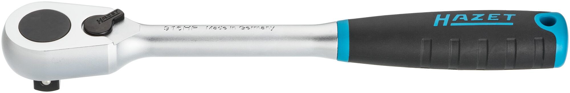 Cheie cu clichet HAZET HiPer HZ916HP, lungime 275 mm, antrenor patrat 1/2 inch, cuplu maxim 1000 Nm, otel crom vanadiu