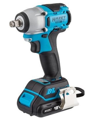 Masina electrica de insurubat, cu percutie, HAZET HZ9212M-1, antrenor patrat 1/2 inch, cuplu maxim 220 Nm, 3200 bpm, acumulator Li-Ion, 18V, 2.0 Ah