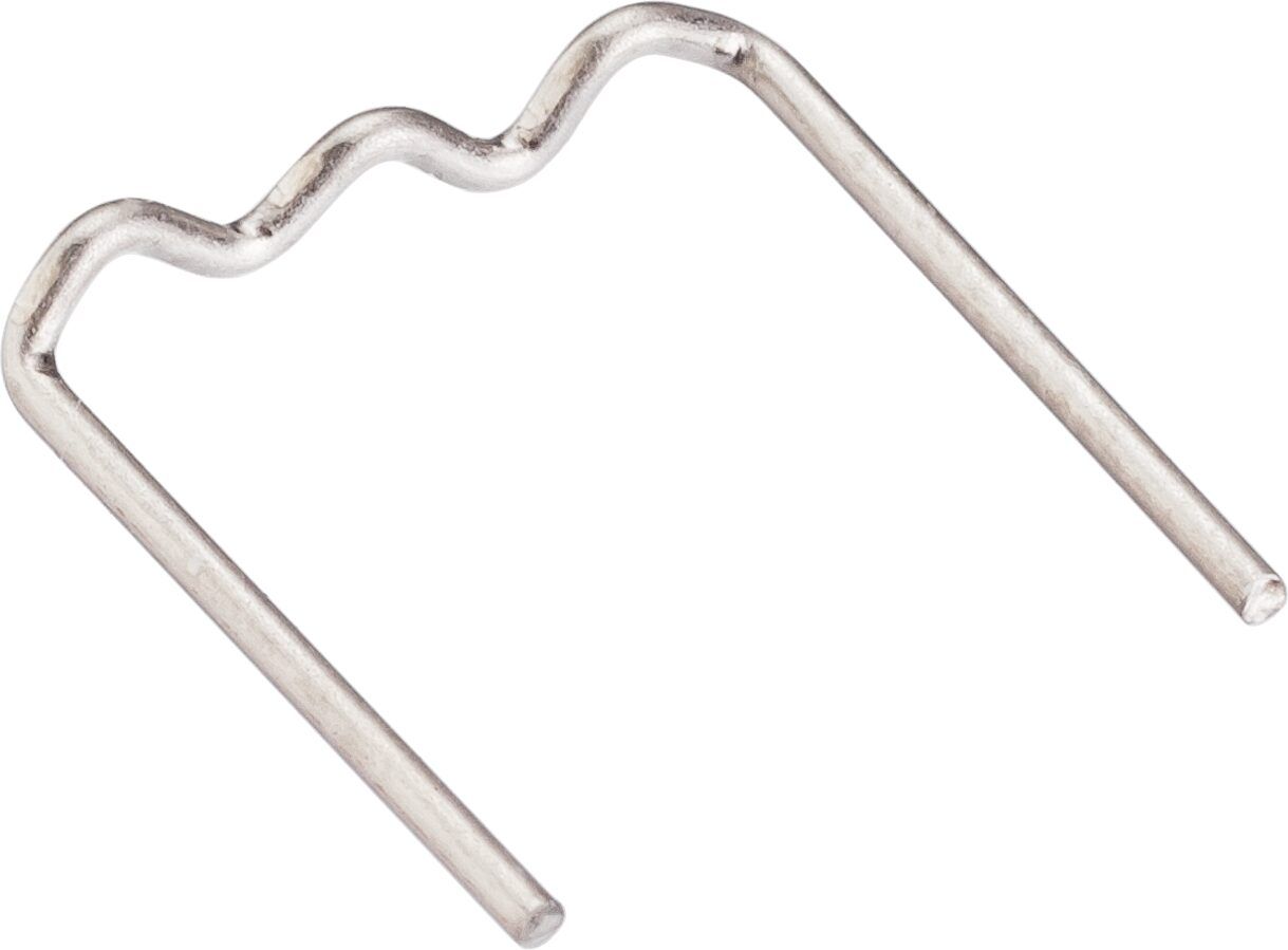 Set 100 cleme pentru reparat materiale plastice VIGOR V3672N, diametru sarma 0.8 mm, forma W