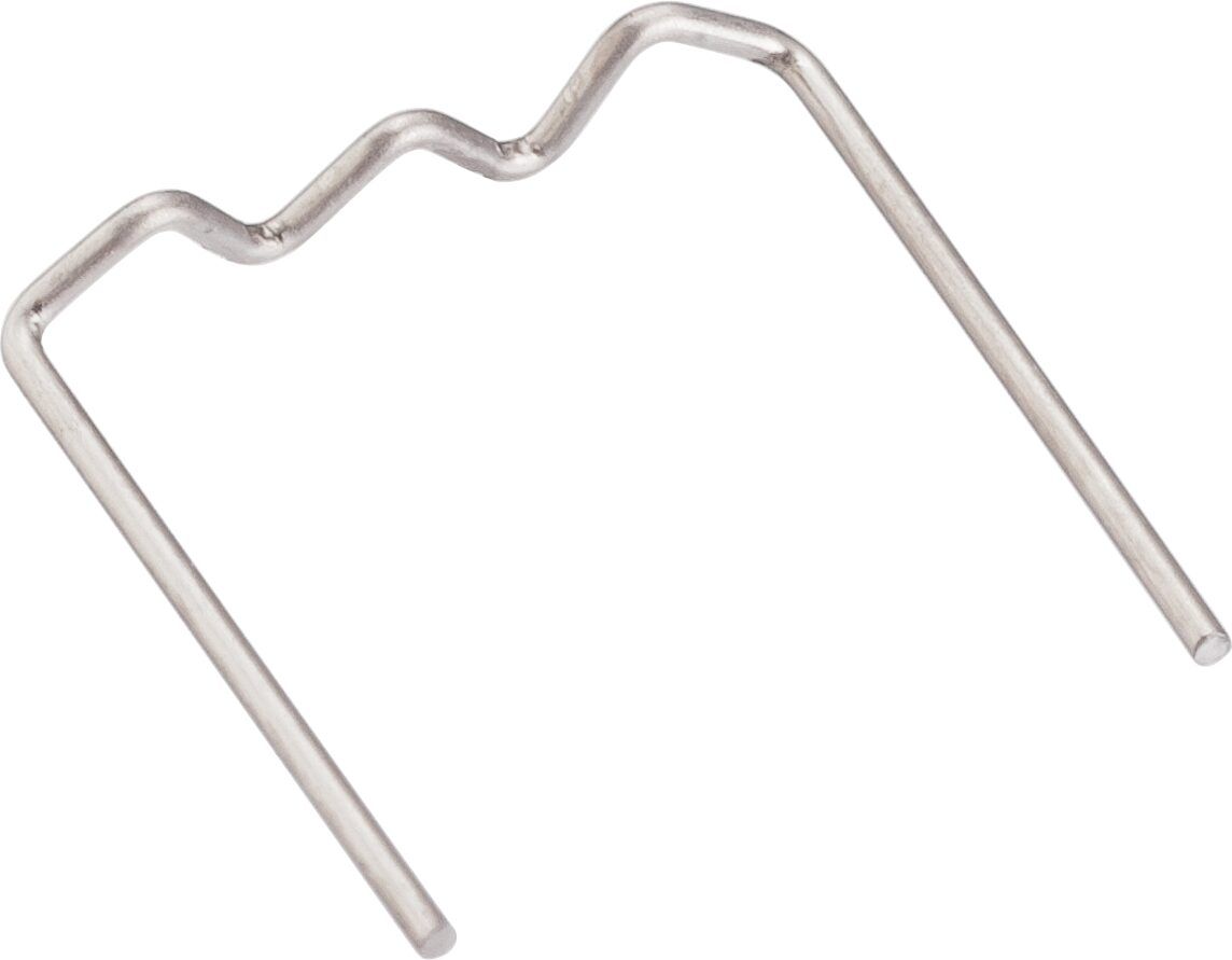 Set 100 cleme pentru reparat materiale plastice VIGOR V3673N, diametru sarma 0.6 mm, forma W