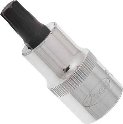 Cap cheie tubulara VIGOR V2157, profil torx, deschidere cheie T50, antrenor patrat 1/2 inch, lungime 55 mm