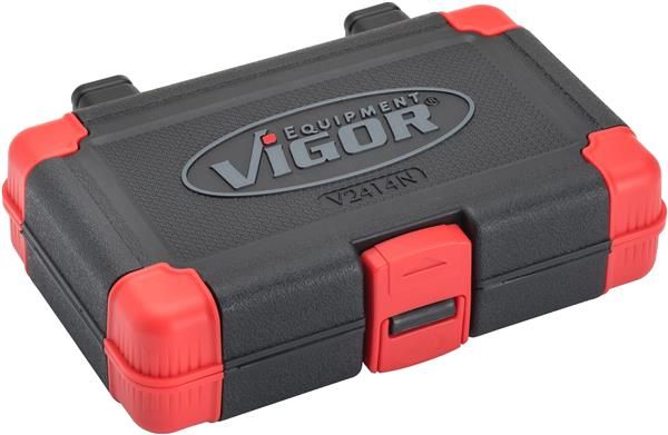 Set 46 chei tubulare VIGOR V2414N, antrenor 1/4 inch, profil hexagonal exterior, TORX, hexagonal interior, PH, PZ