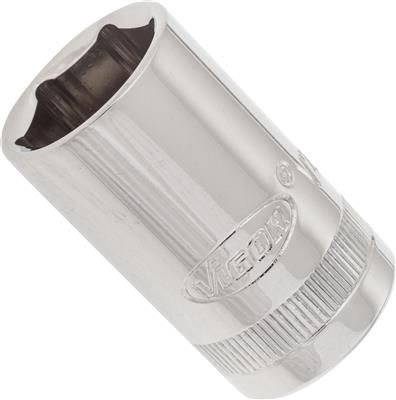 Cap cheie tubulara VIGOR V2562N, profil hexagonal, deschidere cheie 16 mm, antrenor patrat 1/2 inch, lungime 38 mm